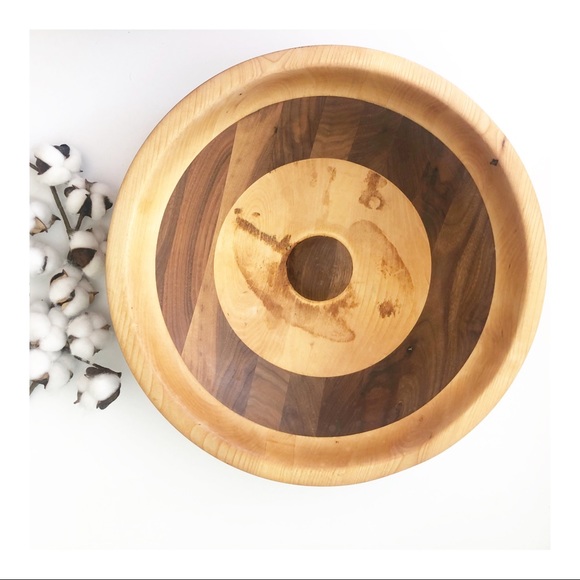 Jimmy Tru Handcrafted Acacia Large Wood Bowl - Picture 2 of 4